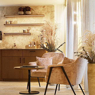 Teebar in der Sauna & Relaxlounge.