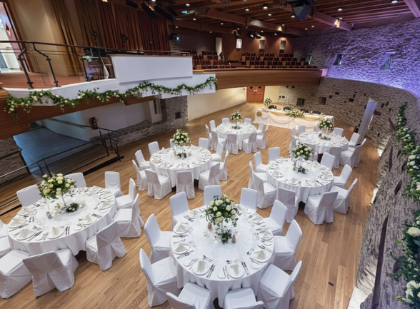 Granarium vom oben im Hochzeits Setting