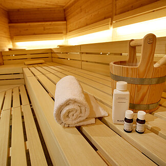 Neue finnische Sauna im Burghotel Schlaining.